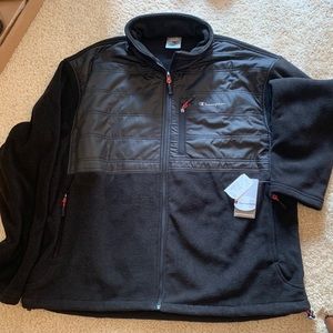 Black Zip Up Champions Fleece